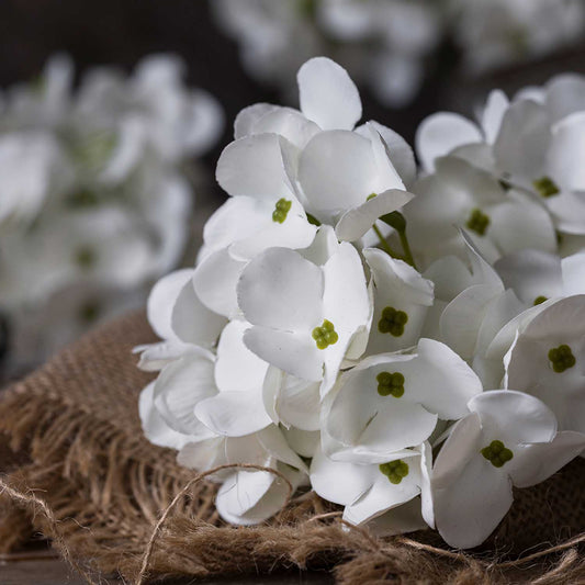 ARTIFICIAL REAL TOUCH HYDRANGEA CONE, CREAM - *Pre-order* SHIPPING June 2026