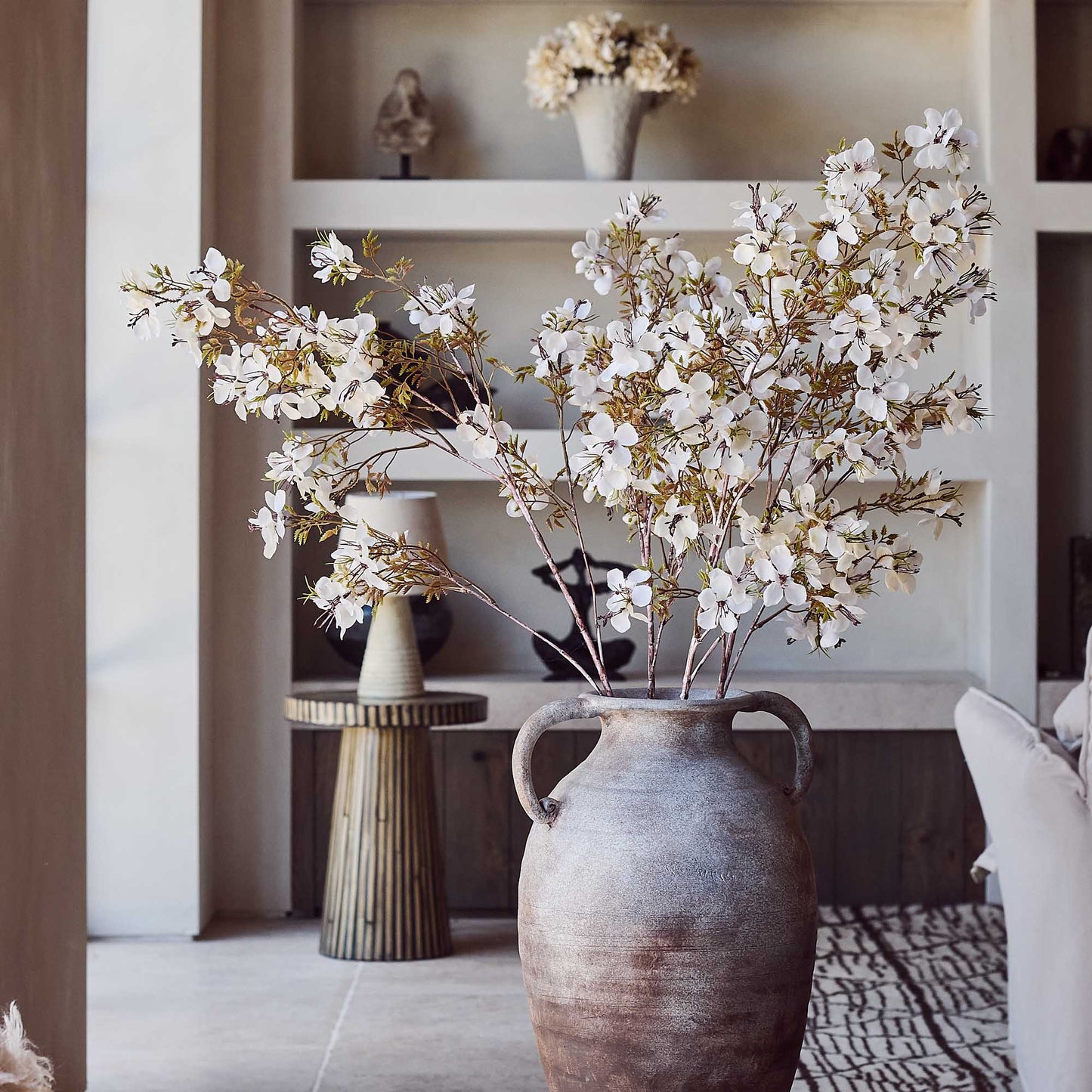PRUNUS BLOSSOM - CREAM FAUX FLORAL BUNDLE