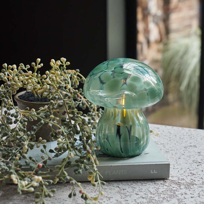 MUSHROOM CORDLESS LED LAMP - FOREST GREEN - *Pre-Order* - Shipping July 2025