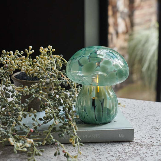 MUSHROOM CORDLESS LED LAMP - FOREST GREEN - *Pre-Order* - Shipping July 2025