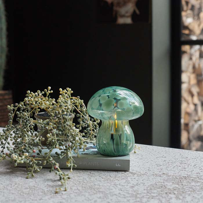MUSHROOM CORDLESS LED LAMP - FOREST GREEN - *Pre-Order* - Shipping July 2025