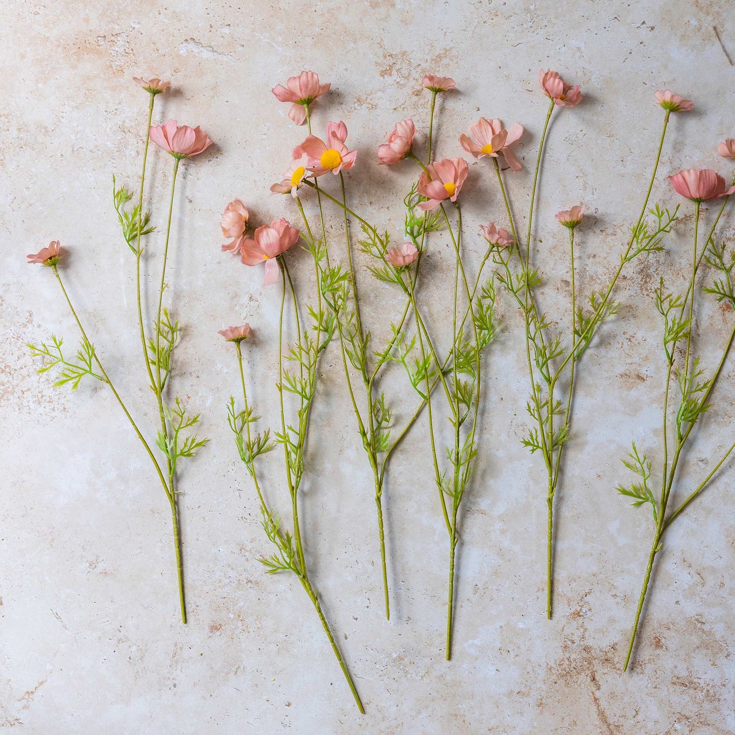 ARTIFICIAL COSMOS MEADOW, SOFT PINK -  *Pre-order* - Shipping December 2025
