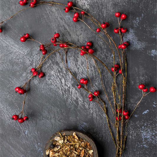 ARTIFICIAL HAWTHORN BERRY, RUBY - *Pre-order* SHIPPING June 2026