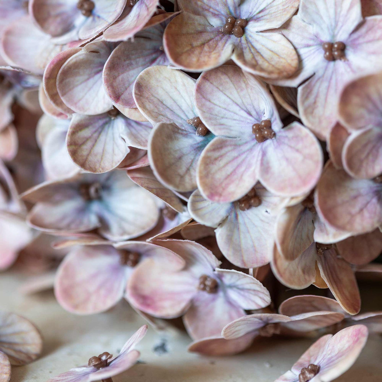 ARTIFICIAL REAL TOUCH HYDRANGEA, ANTIQUE BLUSH - *Pre-Order* - Shipping January 2026