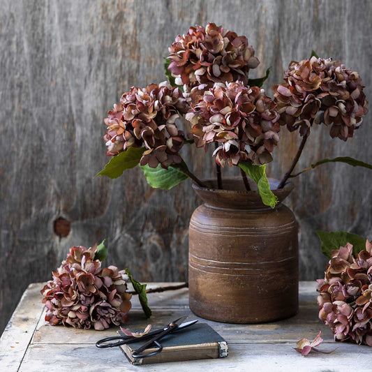 ARTIFICIAL HYDRANGEA, ANTIQUE PINK- *Pre-order* SHIPPING June 2026