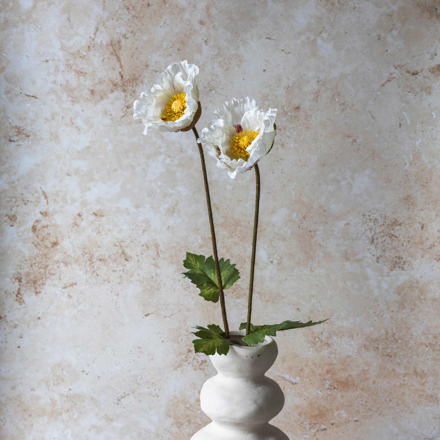 ARTIFICIAL POPPY, WHITE - *Pre-Order* - Shipping January 2026