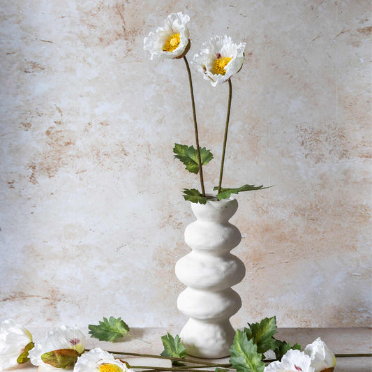 ARTIFICIAL POPPY, WHITE - *Pre-Order* - Shipping January 2026