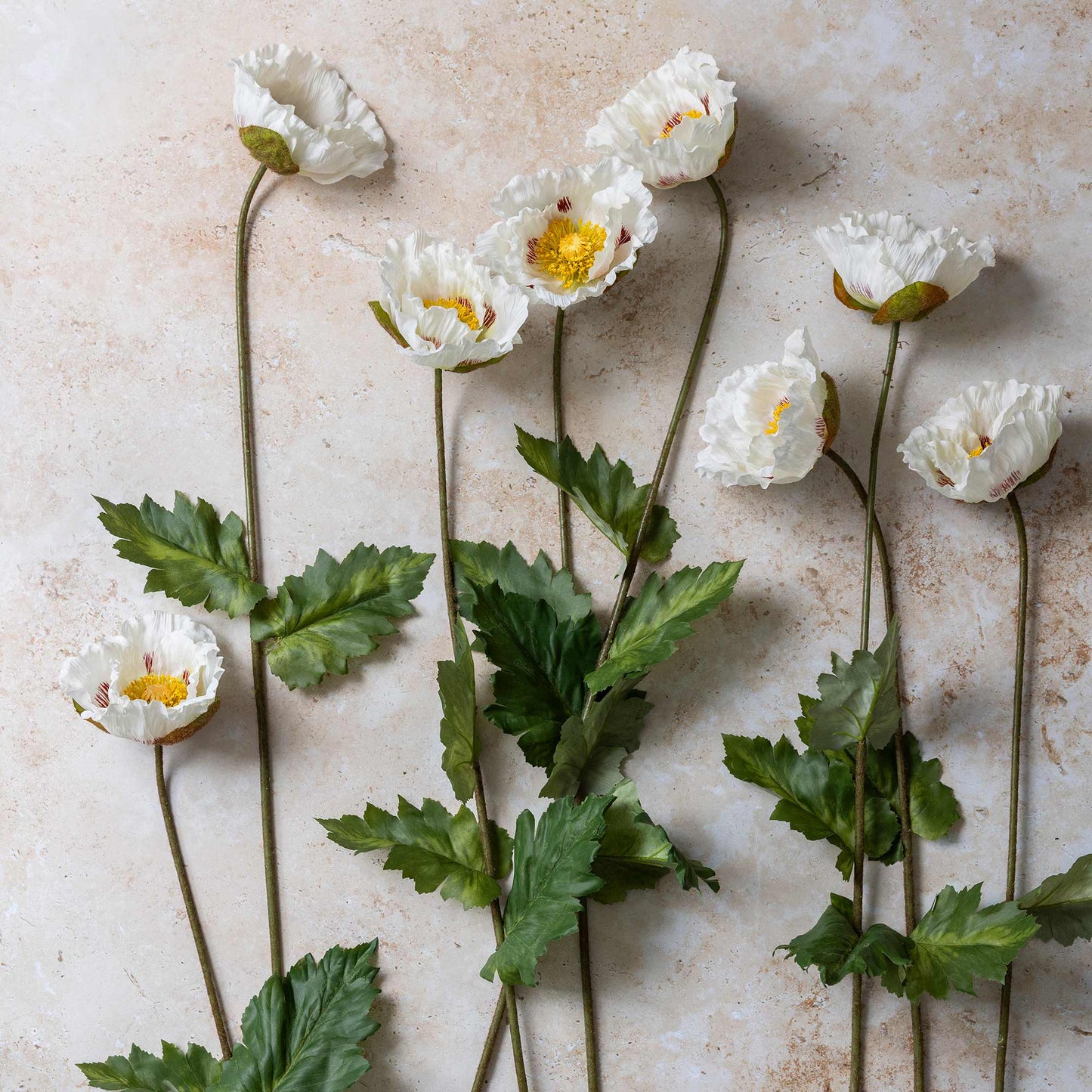 ARTIFICIAL POPPY, WHITE - *Pre-Order* - Shipping January 2026