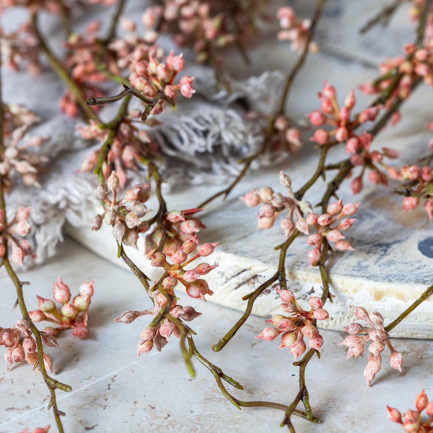 ARTIFICIAL SUCCULENT BRANCH, CORAL - *Pre-order* - Shipping December 2025