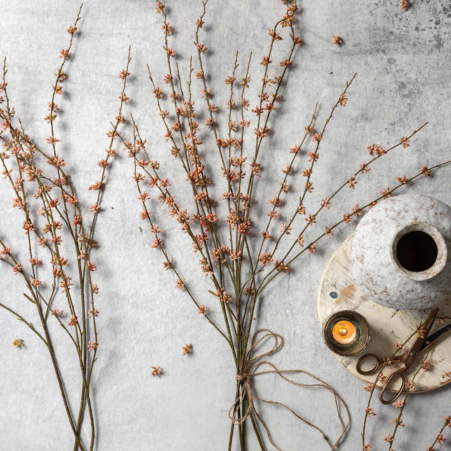 ARTIFICIAL SUCCULENT BRANCH, CORAL - *Pre-order* - Shipping December 2025