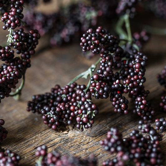 ARTIFICIAL WILD WINTER BERRY, CLARET - *Pre-order* SHIPPING MAY 2026