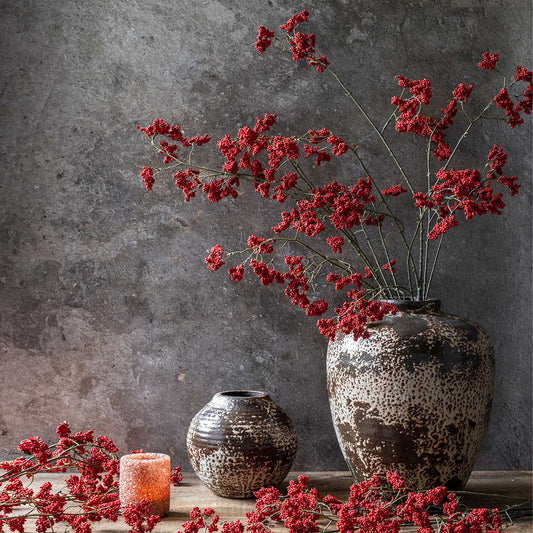ARTIFICIAL WILD WINTER BERRY, RUBY - *Pre-order* SHIPPING MAY 2026