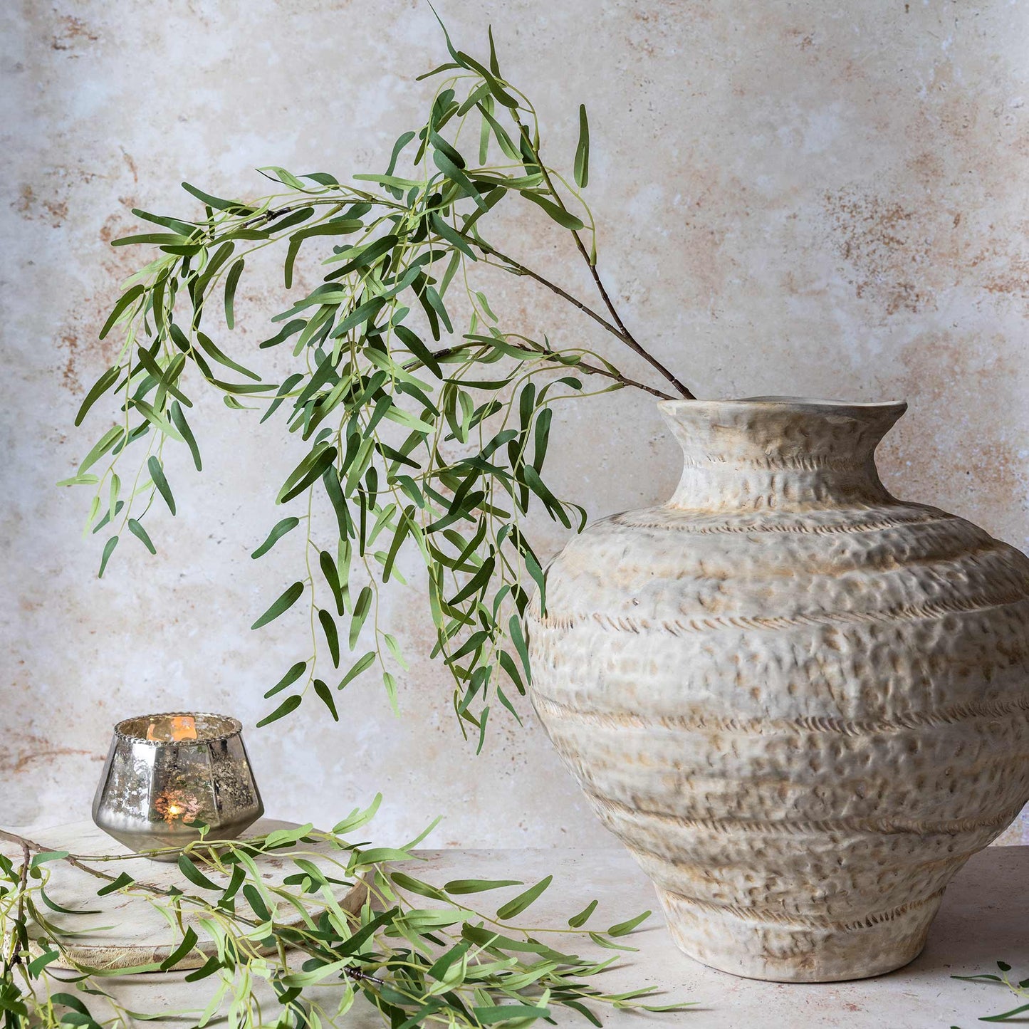 ARTIFICIAL WILLOW BRANCH, FOREST GREEN - *Pre-Order* - Shipping January 2026