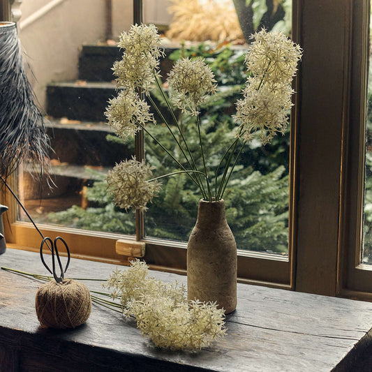 ARTIFICIAL ALLIUM CREAM BUNCH - In Stock