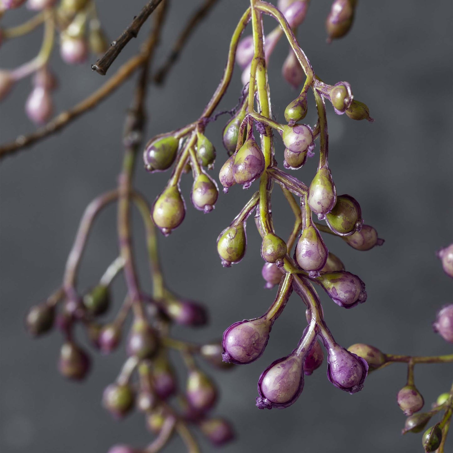 ARTIFICIAL BERRY BRANCH, LILAC