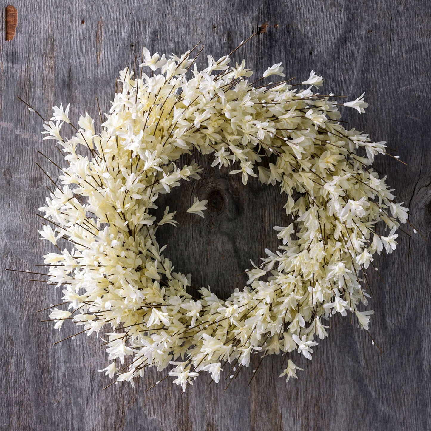 ARTIFICIAL FORSYTHIA WREATH