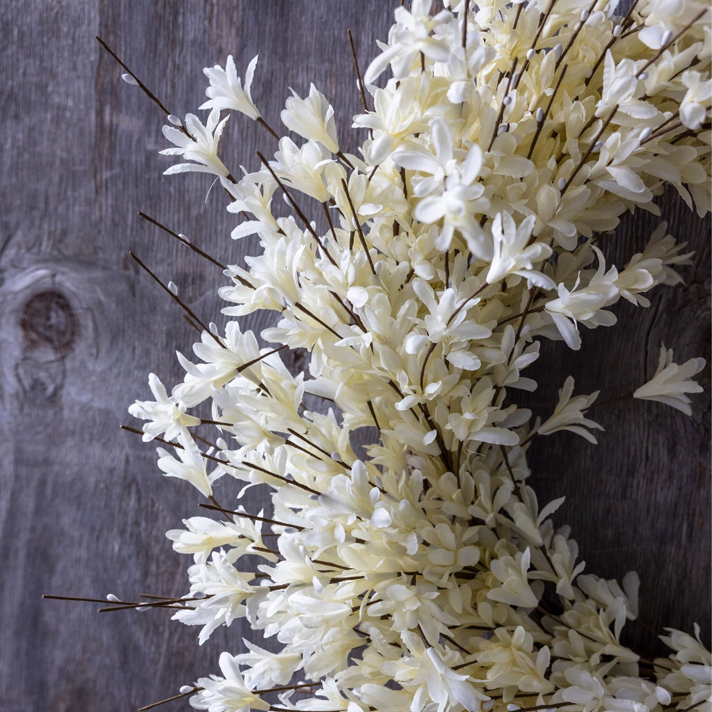 ARTIFICIAL FORSYTHIA WREATH