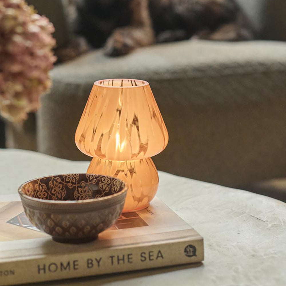 CADY PORTABLE TABLE LAMP, APRICOT