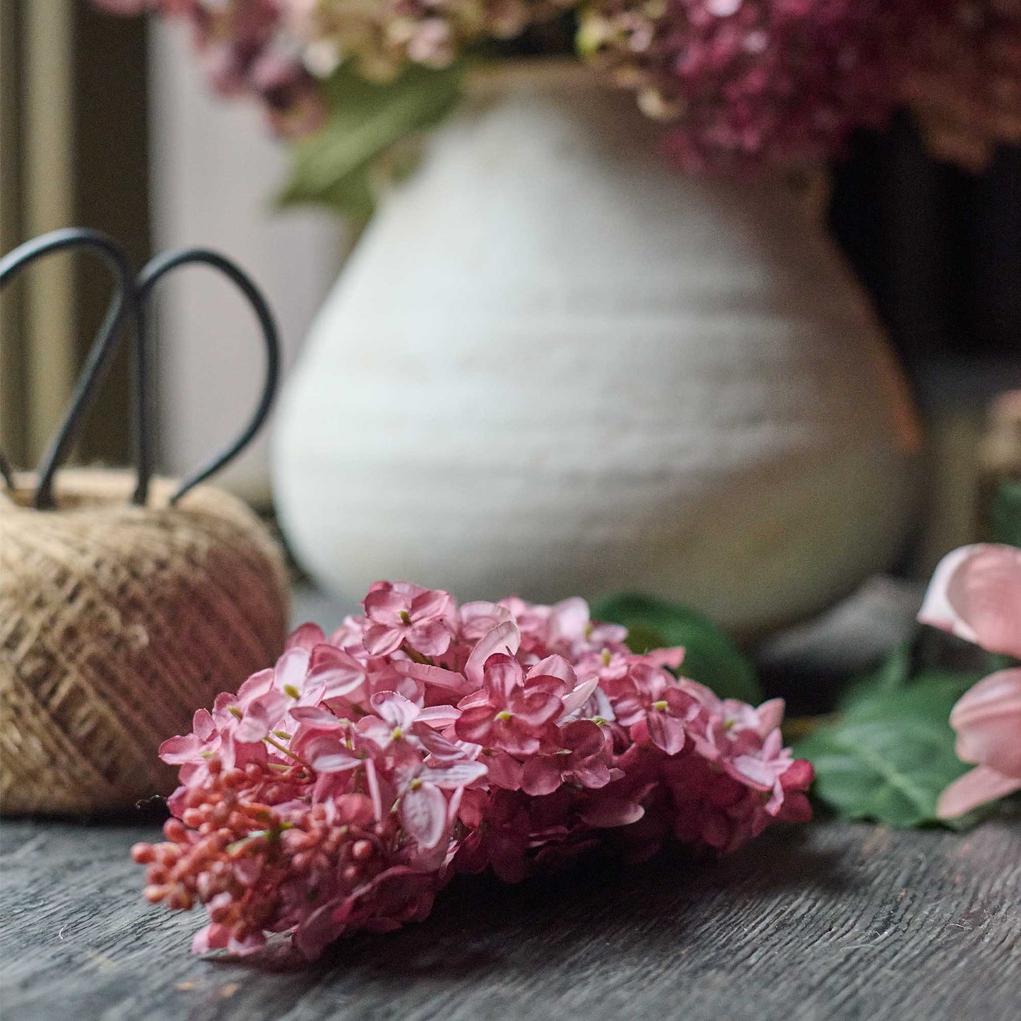 ARTIFICIAL CONE HYDRANGEA, SUNSET