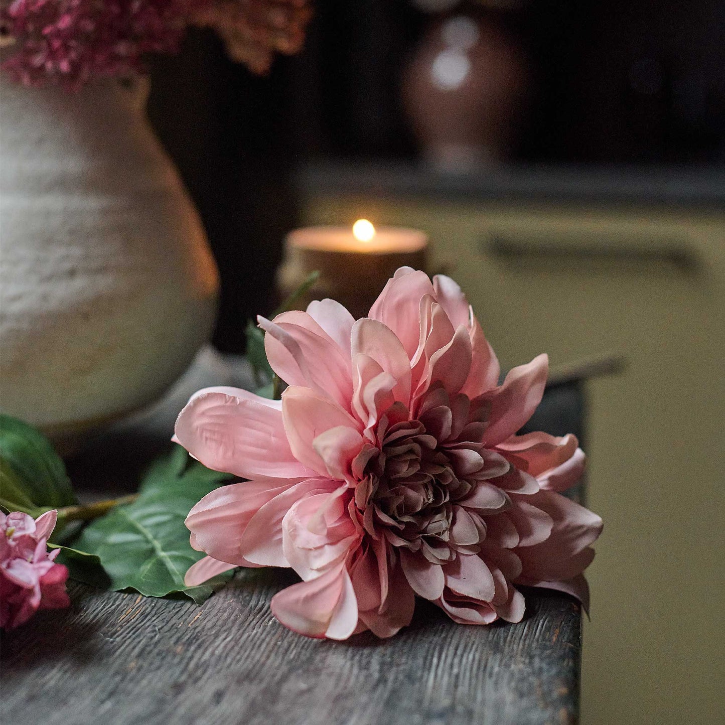 ARTIFICIAL DAHLIA FLAMINGO