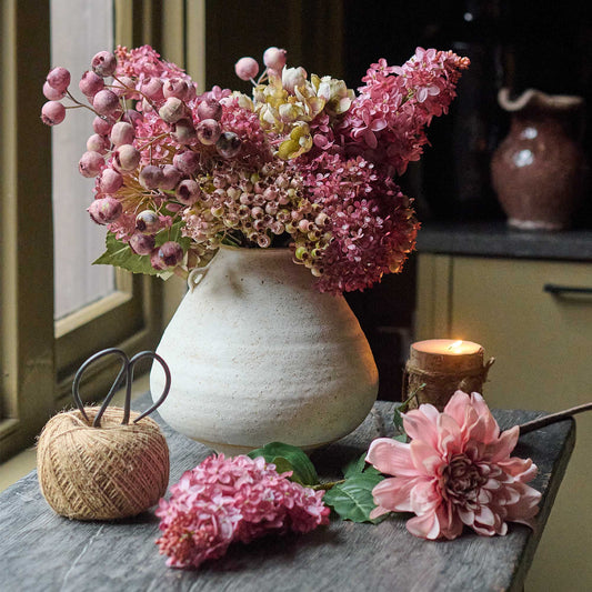ARTIFICIAL ROSE HIP BUNCH BLUSH