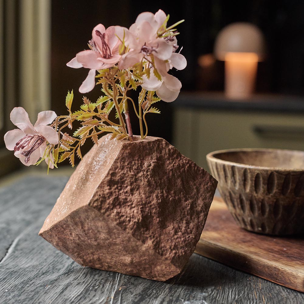 FLOYD GEOMETRIC VASE - BRICK