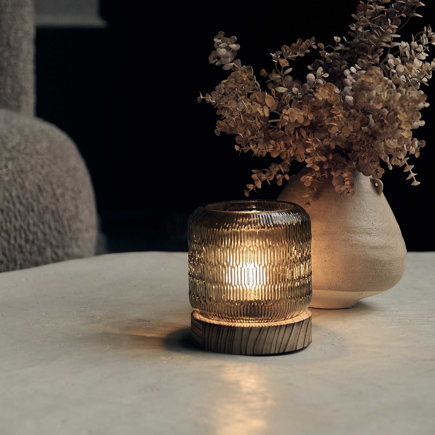 MARIELLE PORTABLE LAMP, SLATE