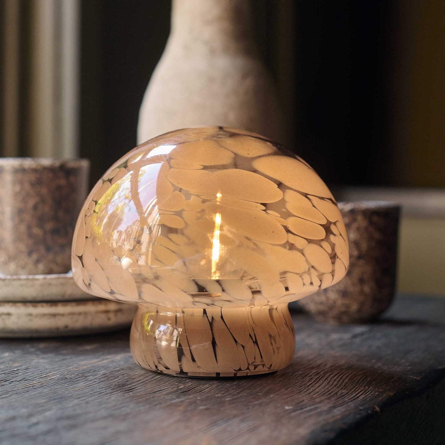 PANDORA PORTABLE TABLE LAMP, CARAMEL