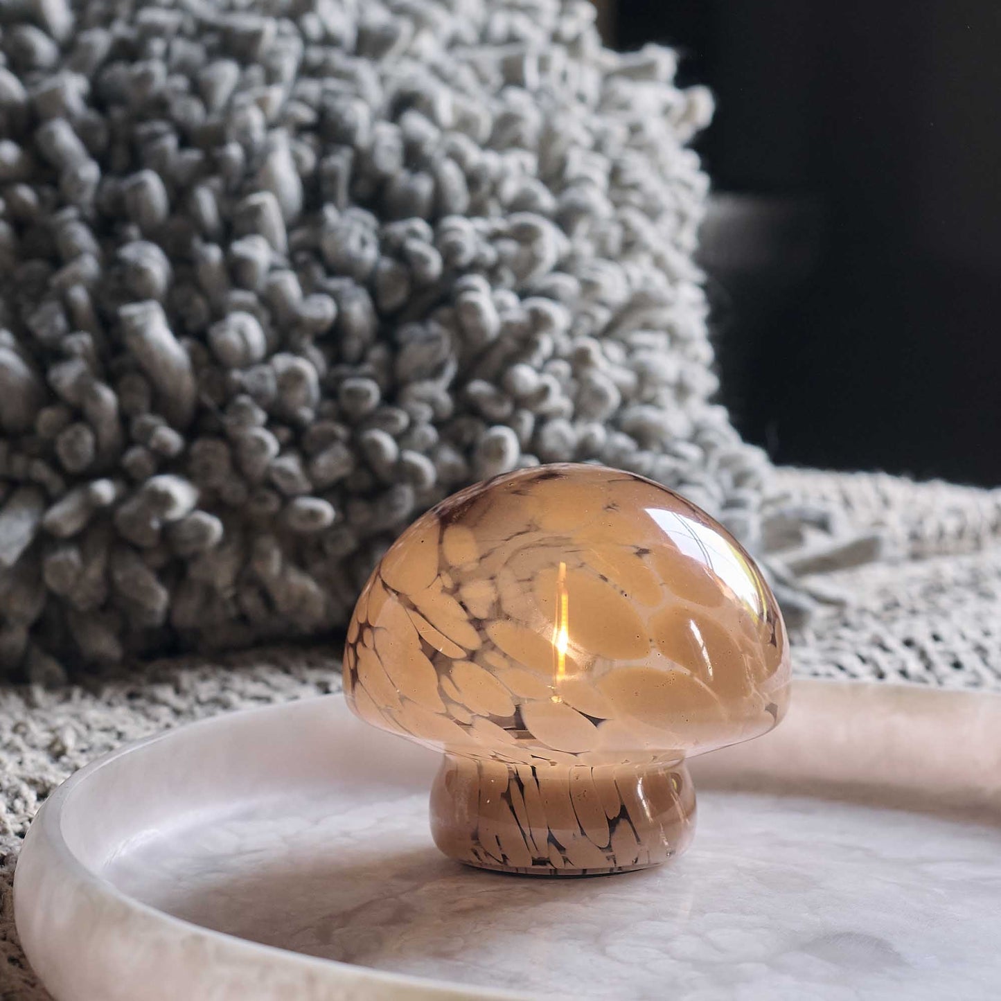 PANDORA PORTABLE TABLE LAMP, CARAMEL