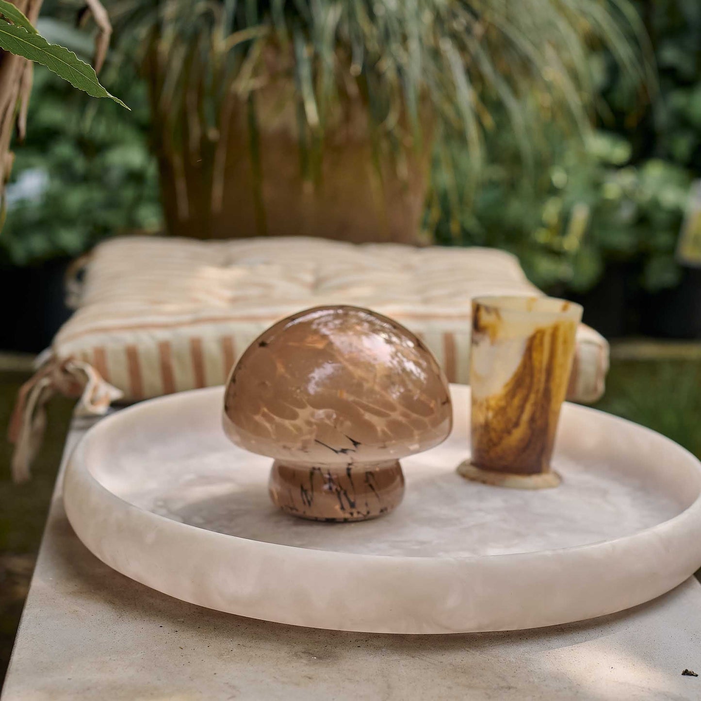 PANDORA PORTABLE TABLE LAMP, CARAMEL