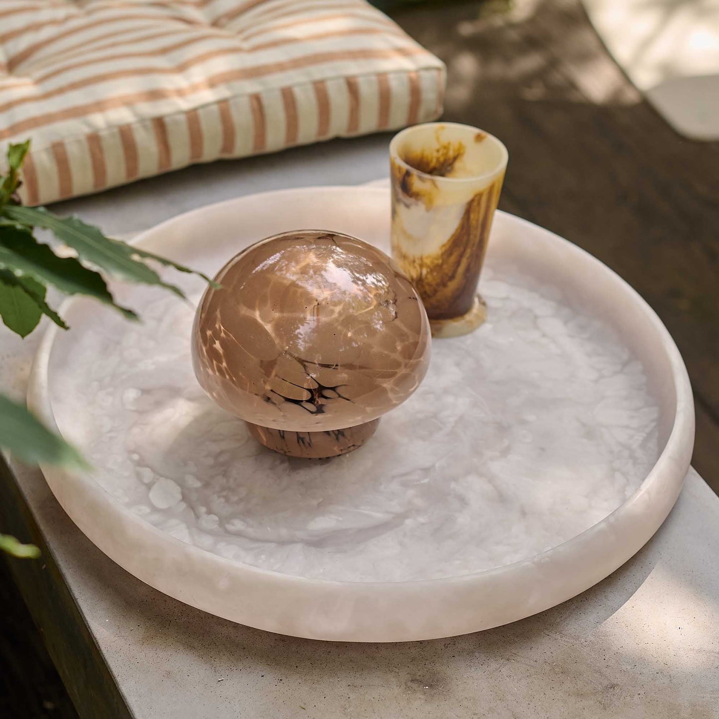 PANDORA PORTABLE TABLE LAMP, CARAMEL